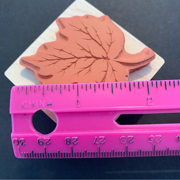 VTG RUBBER STAMPS LEAVES LEAF LOT - Picture 3 of 5